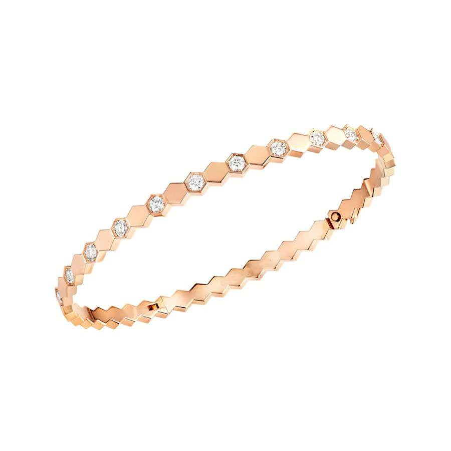 [Bling Jewelrys ]BEE LOVE PINK GOLD DIAMOND BRACELET