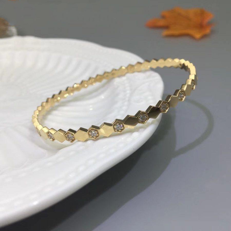 [Bling Jewelrys ]BEE LOVE GOLD DIAMOND BRACELET
