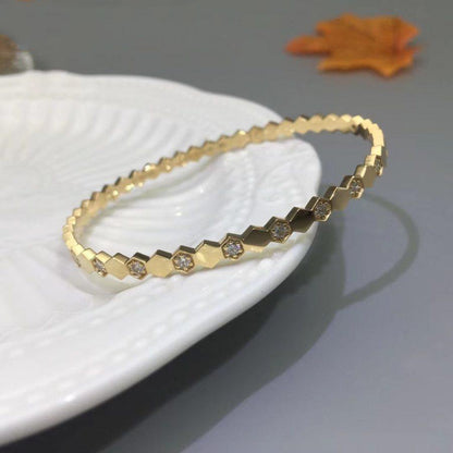 [Bling Jewelrys ]BEE LOVE GOLD DIAMOND BRACELET