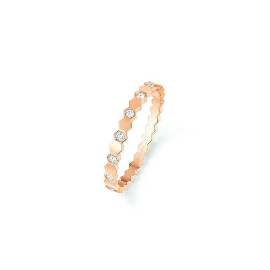 [Bling Jewelrys ]BEE LOVE RING PINK GOLD DIAMOND