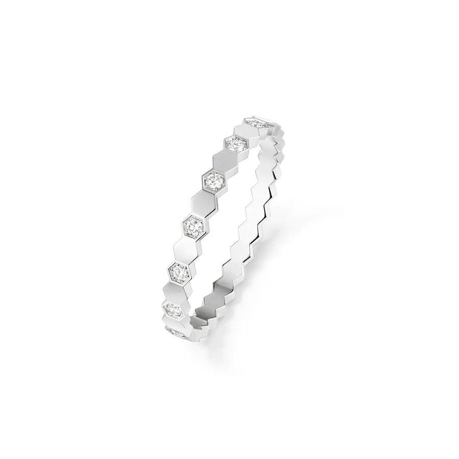 [Bling Jewelrys ]BEE LOVE RING SILVER DIAMOND