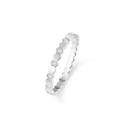 [Bling Jewelrys ]BEE LOVE RING SILVER DIAMOND