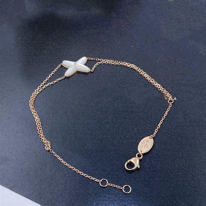 [Bling Jewelrys ]JEUX BRACELET WHITE MOP PINK GOLD 1 DIAMOND