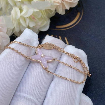[Bling Jewelrys ]JEUX BRACELET PINK MOP PINK GOLD 1 DIAMOND