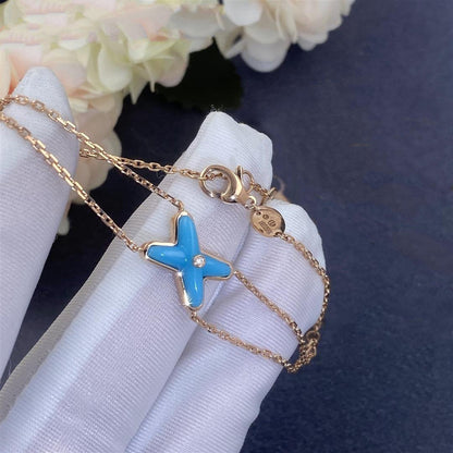 [Bling Jewelrys ]JEUX BRACELET TURQUOISE PINK GOLD 1 DIAMOND