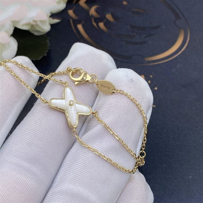 [Bling Jewelrys ]JEUX BRACELET WHITE MOP GOLD 1 DIAMOND