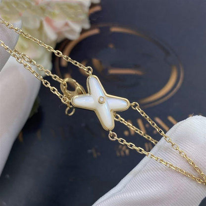 [Bling Jewelrys ]JEUX BRACELET WHITE MOP GOLD 1 DIAMOND