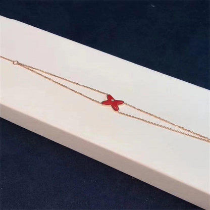 [Bling Jewelrys ]JEUX BRACELET CARNELIAN PINK GOLD 1 DIAMOND