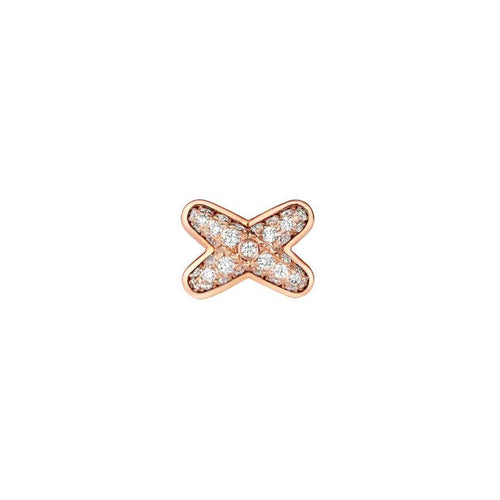 [Bling Jewelrys ]Ohrringe aus roségoldfarbenem Diamant-Imitat