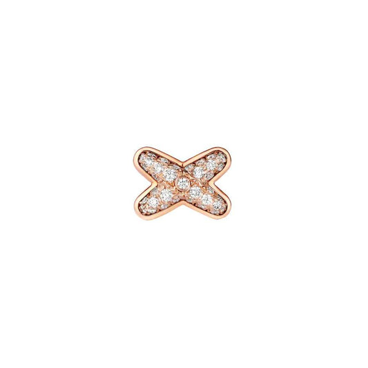 [Bling Jewelrys ]Ohrringe aus roségoldfarbenem Diamant-Imitat