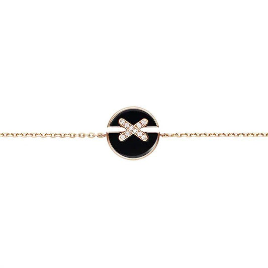[Bling Jewelrys ]JEUX DE BRACELET ONYX PINK GOLD DIAMOND