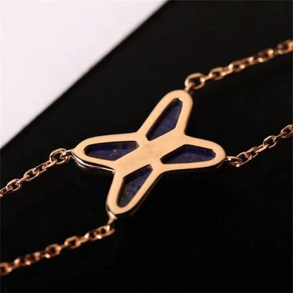 [Bling Jewelrys ]Hollow Design Four-Leaf Clover Flower Shape Bracelet