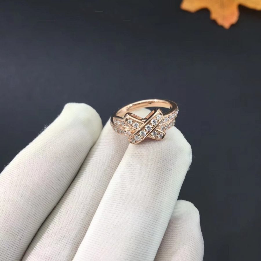 [Bling Jewelrys ]JEUX DE RING PINK GOLD DIAMOND