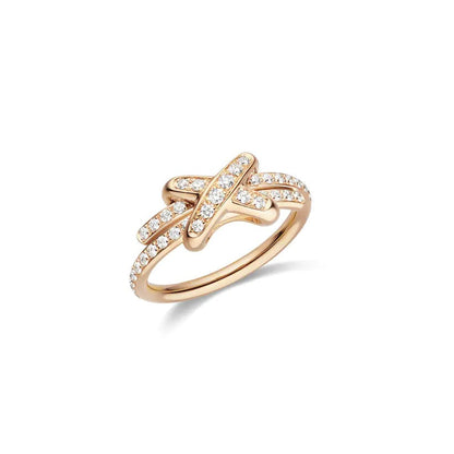 [Bling Jewelrys ]JEUX DE RING PINK GOLD DIAMOND