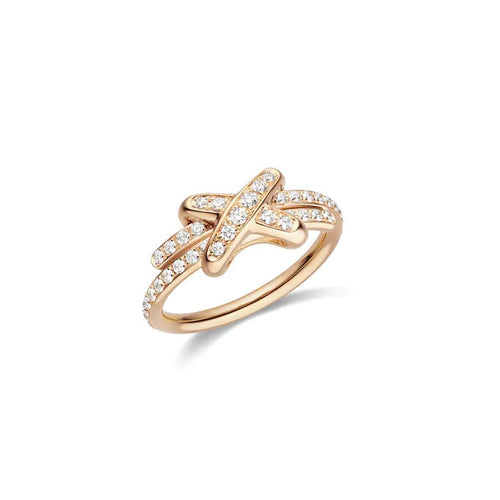[Bling Jewelrys ]JEUX DE RING PINK GOLD DIAMOND