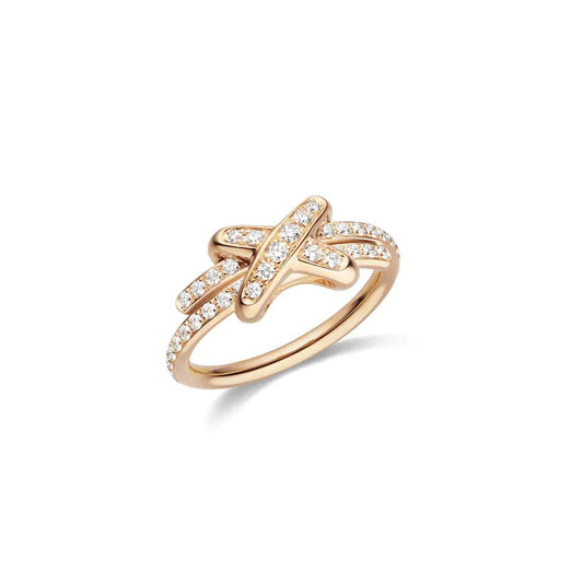 [Bling Jewelrys ]JEUX DE RING PINK GOLD DIAMOND