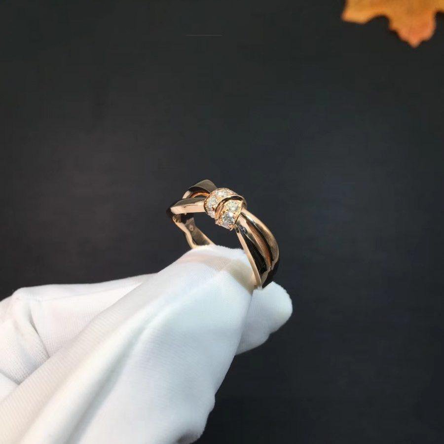 [Bling Jewelrys ]LIENS RING PINK GOLD DIAMOND