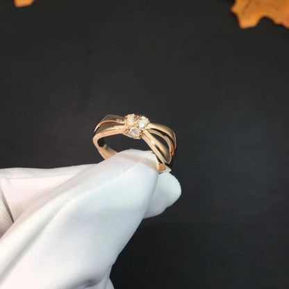 [Bling Jewelrys ]LIENS RING PINK GOLD DIAMOND