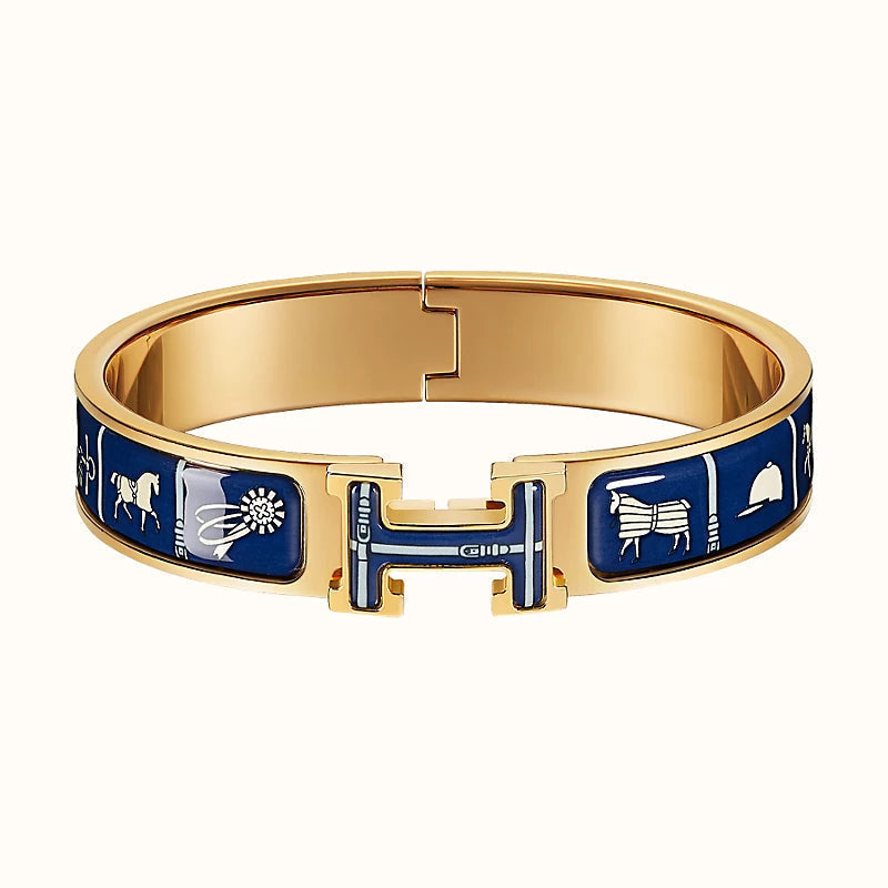[Bling Jewelrys ]H COUVERTURES DARK BLUE BRACELET