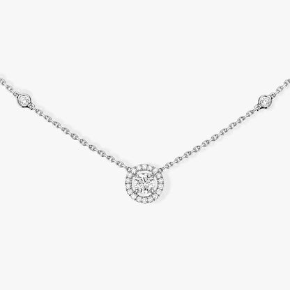 [Bling Jewelrys]Diamond Necklace 0,20ct Brilliant Shape Joy