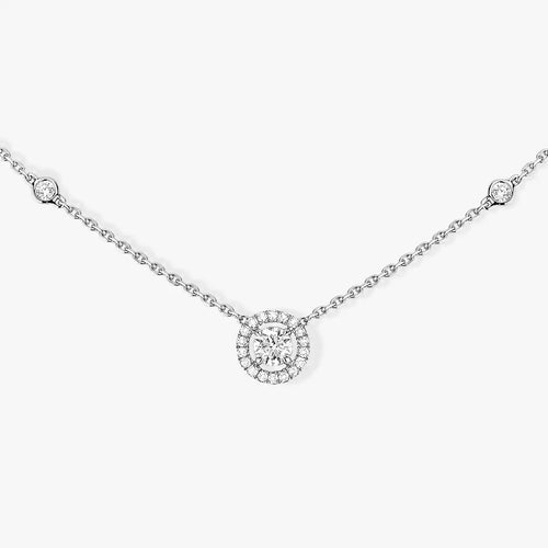 [Bling Jewelrys]Diamond Necklace 0,20ct Brilliant Shape Joy