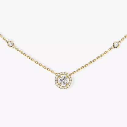 [Bling Jewelrys]Diamond Necklace 0,20ct Brilliant Shape Joy
