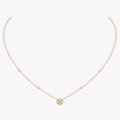 [Bling Jewelrys]Diamond Necklace 0,20ct Brilliant Shape Joy