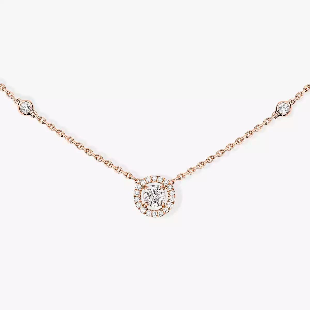 [Bling Jewelrys]Diamond Necklace 0,20ct Brilliant Shape Joy