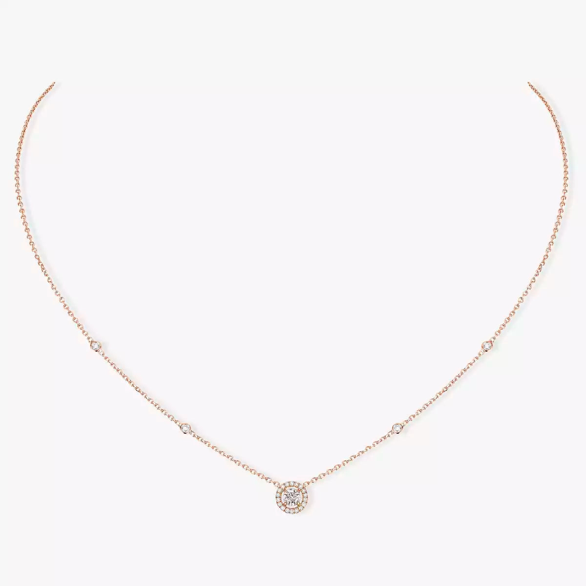 [Bling Jewelrys]Diamond Necklace 0,20ct Brilliant Shape Joy