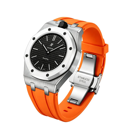[Bling Jewelrys]Royal Oak Pop Exclusive Steel Case & Silicone Strap With Cradle
