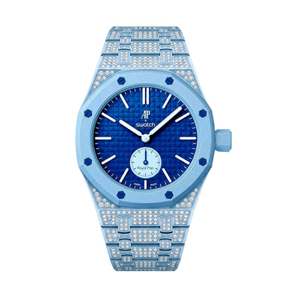 [Bling Jewelrys]Royal Oak Pop Exclusive Bioceramic Case & Bioceramic Strap Full Diamond