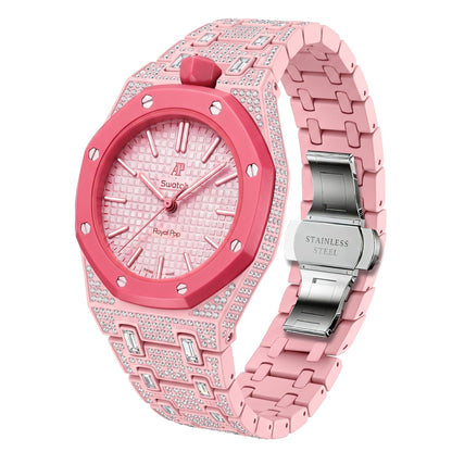 [Bling Jewelrys]Royal Oak Pop Exclusive Bioceramic Case & Bioceramic Strap Full Diamond