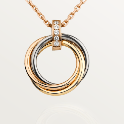 [Bling Jewelrys ]トリニティ ネックレス ゴールド ダイヤモンド