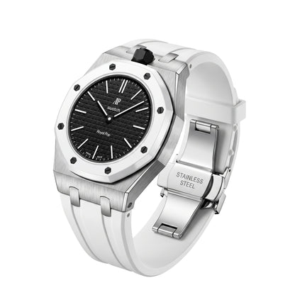 [Bling Jewelrys]Royal Oak Pop Exclusive Steel Case & Silicone Strap With Cradle