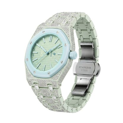 [Bling Jewelrys]Royal Oak Pop Exclusive Bioceramic Case & Bioceramic Strap Full Diamond