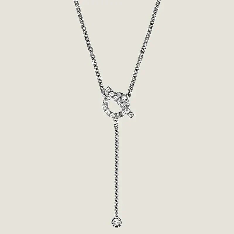 [Bling Jewelrys ]FINESSE SILVER DIAMOND NECKLACE