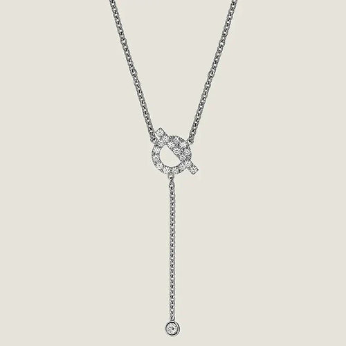 [Bling Jewelrys ]FINESSE SILVER DIAMOND NECKLACE