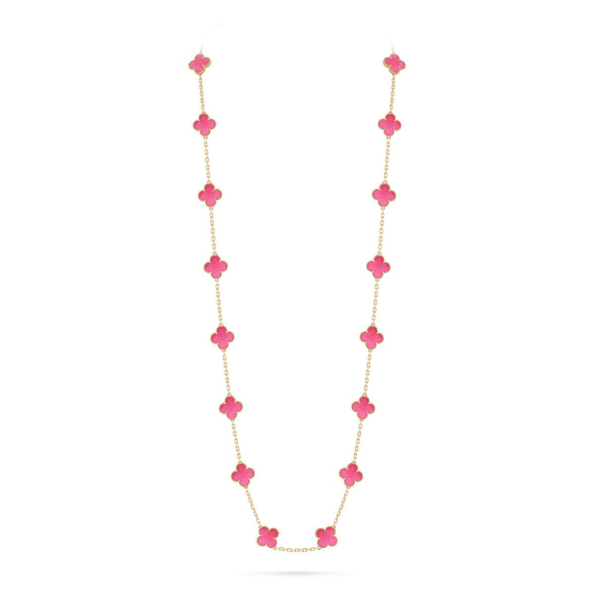 {
  "Bling Jewelrys": "NEUE KLEEBLATT-HALSKETTE MIT 20 MOTIVEN UND ROSA EMAILLE"
}