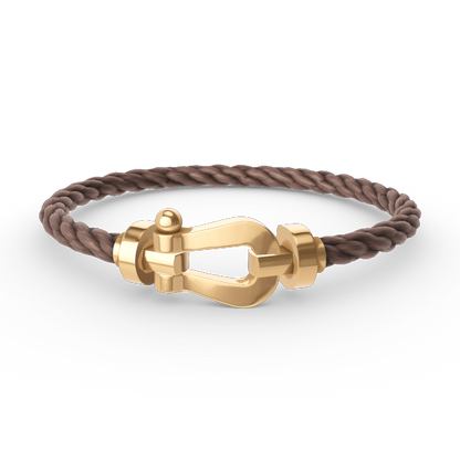 [Bling Jewelrys ]FORCE LARGE HORSESHOE NO DIAMOND BRACELET GOLD
