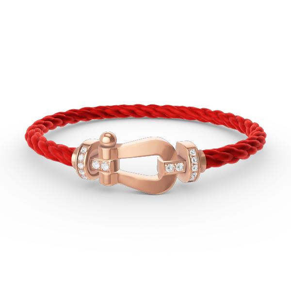 [Bling Jewelrys ]FORCE LARGE HORSESHOE HALF DIAMOND BRACELET ROSE GOLD