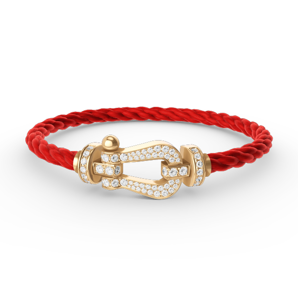 [Bling Jewelrys ]FORCE LARGE HORSESHOE FULL DIAMOND BRACELET GOLD