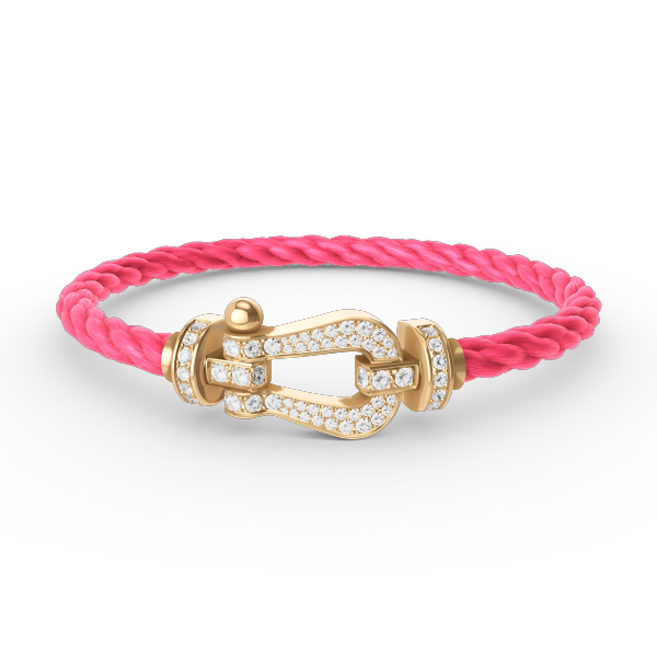 [Bling Jewelrys ]FORCE LARGE HORSESHOE FULL DIAMOND BRACELET GOLD