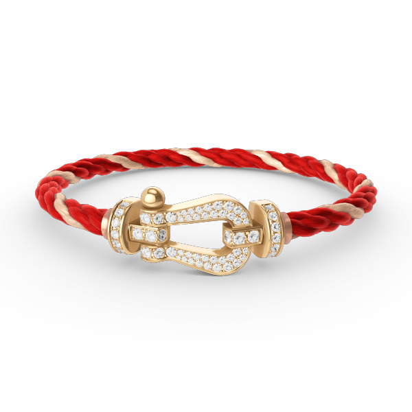 [Bling Jewelrys ]FORCE LARGE HORSESHOE FULL DIAMOND BRACELET GOLD