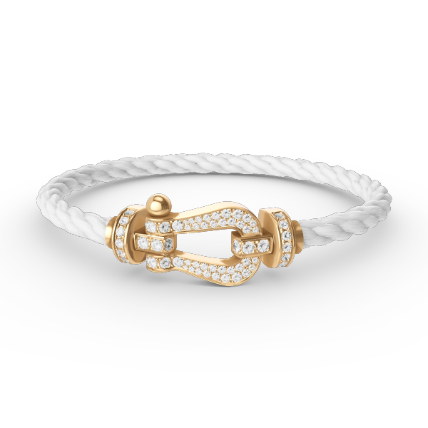 [Bling Jewelrys ]FORCE LARGE HORSESHOE FULL DIAMOND BRACELET GOLD