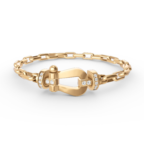 [Bling Jewelrys ]FORCE LARGE HORSESHOE CLASP  METAL BRACELET