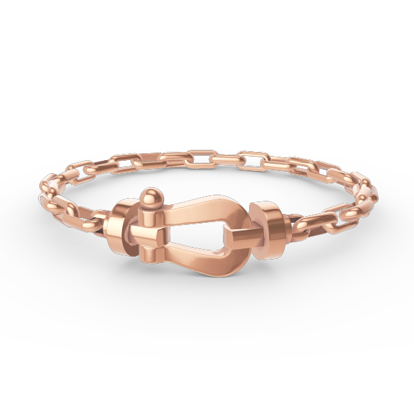 [Bling Jewelrys ]FORCE LARGE HORSESHOE CLASP  METAL BRACELET