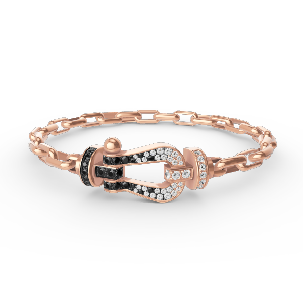 [Bling Jewelrys ]FORCE LARGE HORSESHOE CLASP  METAL BRACELET