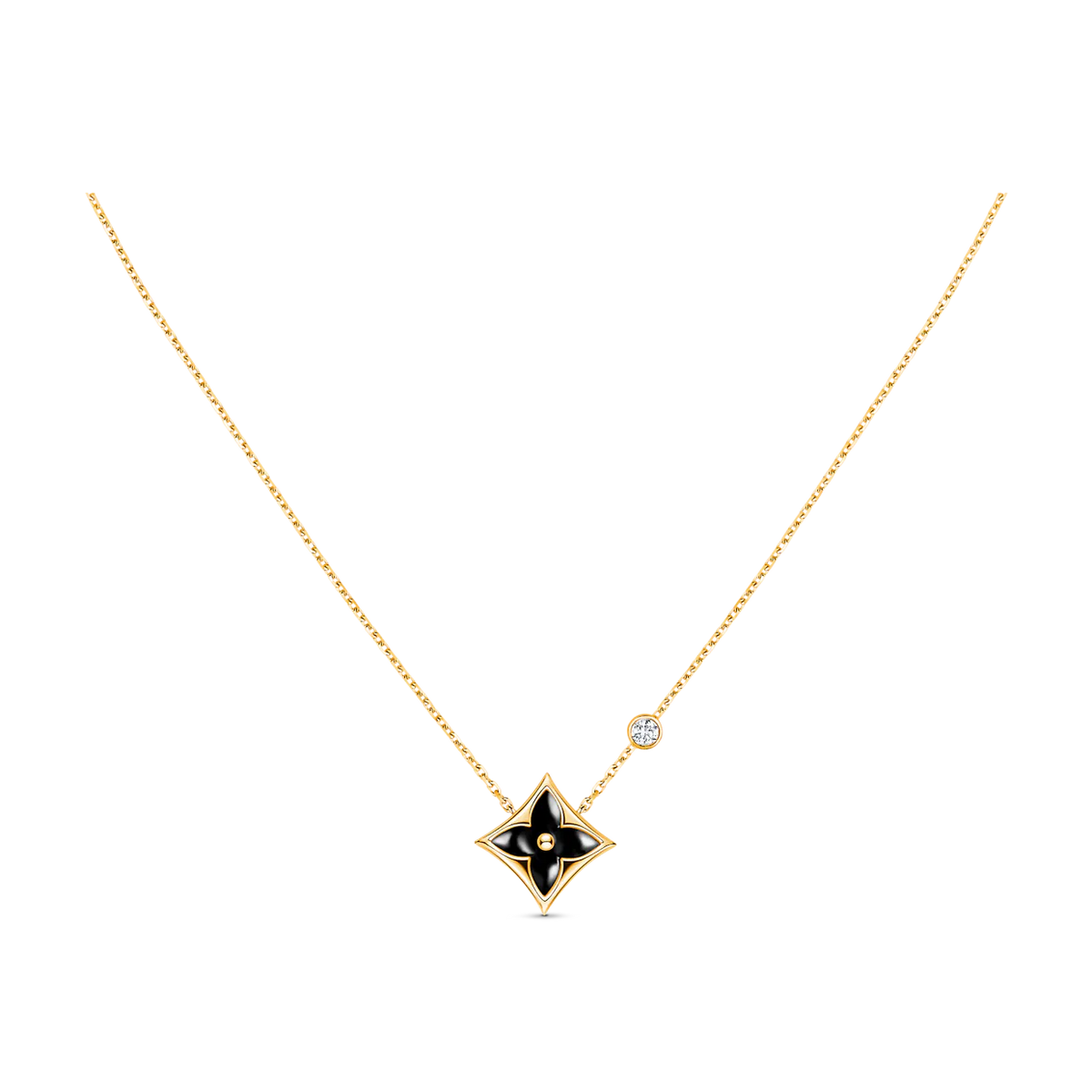 [Bling Jewelrys ]STAR BLACK MOP NECKLACE