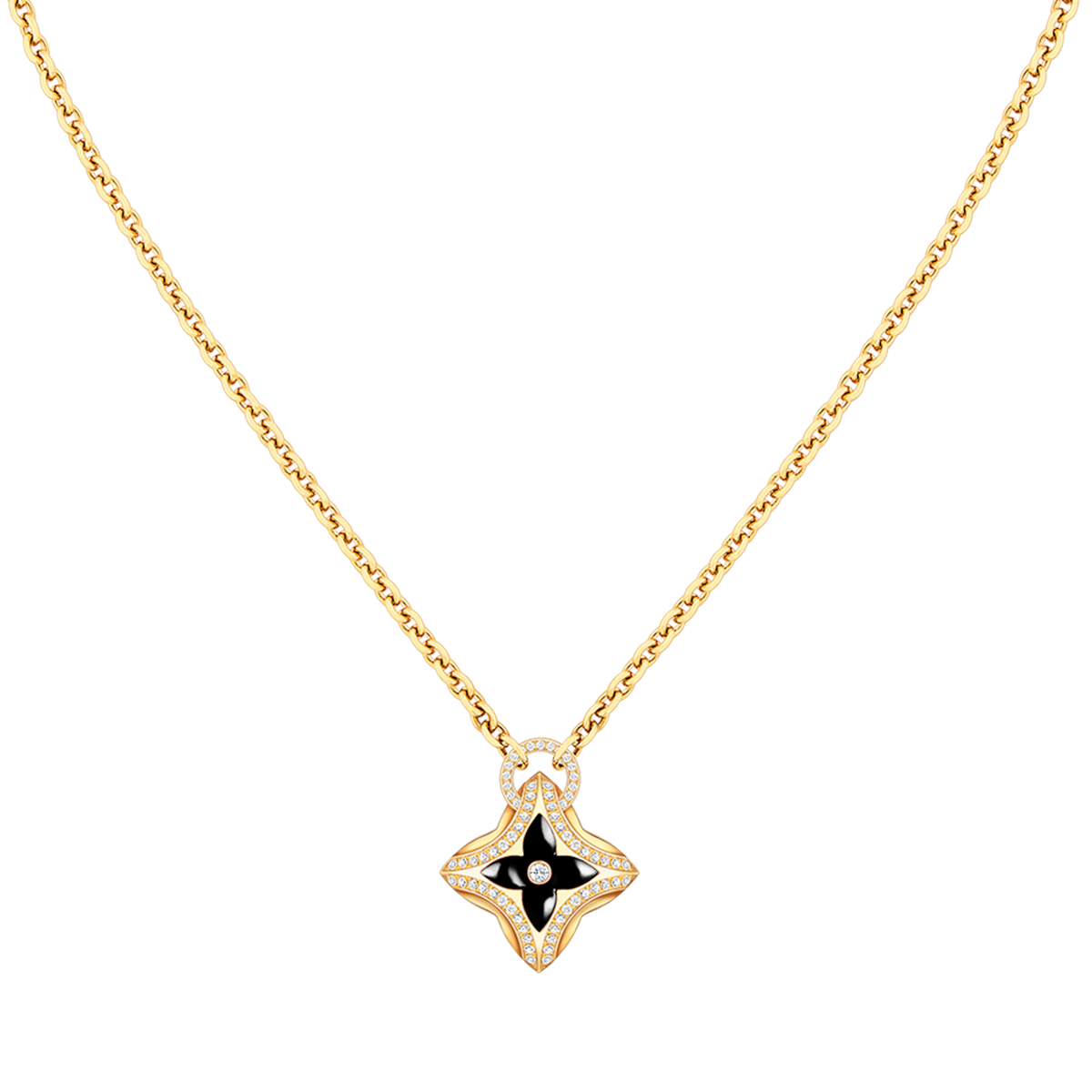 [Bling Jewelrys] STERN-ANHÄNGER ROSÉGOLD DIAMANT-HALSKETTE
