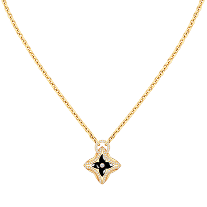 [Bling Jewelrys] STERN-ANHÄNGER ROSÉGOLD DIAMANT-HALSKETTE
